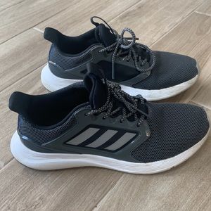 Adidas women’s size 10 sneakers dark grey and black